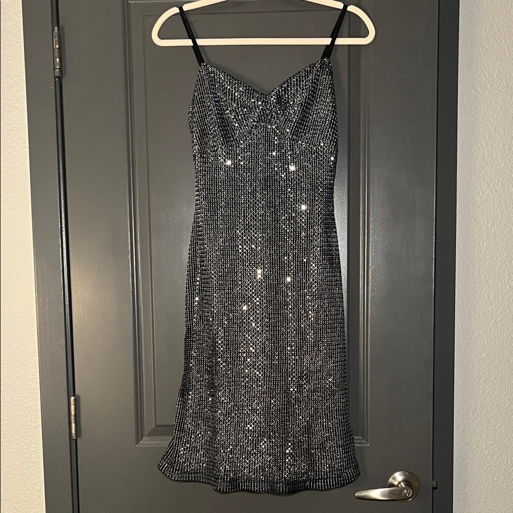 Vintage Charlotte Russe Black Sequin Dress